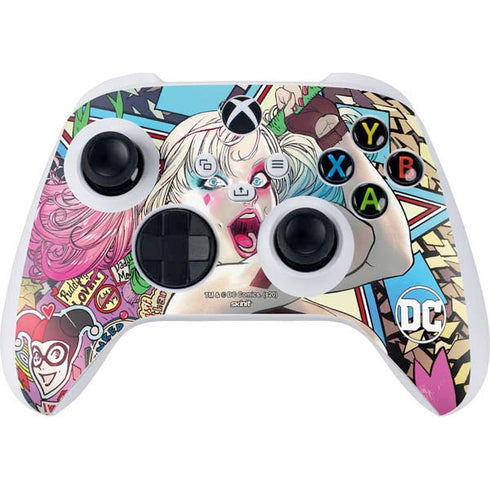 DC Comics Harley Quinn Action Pose Xbox Series S Controller Skin